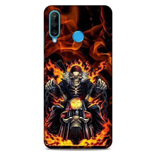 Huawei P30 Lite Uyumlu Kılıf Motorsiklet (10) Full Koruma Kılıfı Harley Davidson