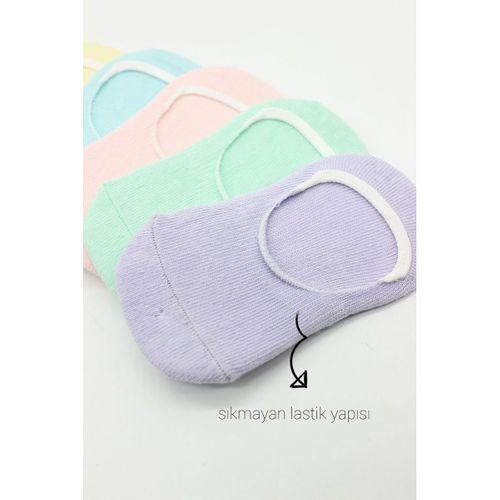 Bistyle Bistyle 6'Lı Mix Babet Çorap 30101 Lila