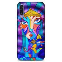 Lopard Samsung Galaxy A50s Uyumlu Kılıf Sürreal Yüzler ♀ (49) Ultra Silikon Kılıf Baskılı