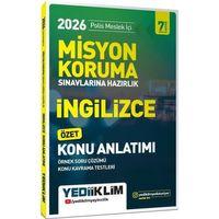 2026 Polis Meslek İçi Misyon Koruma Sınavlarına Hazırlık İngilizce Konu Anlatımlı Yediiklim Yayınları