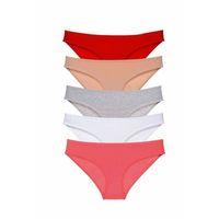 5 adet Süper Eko Set Likralı Kadın Slip Külot 525