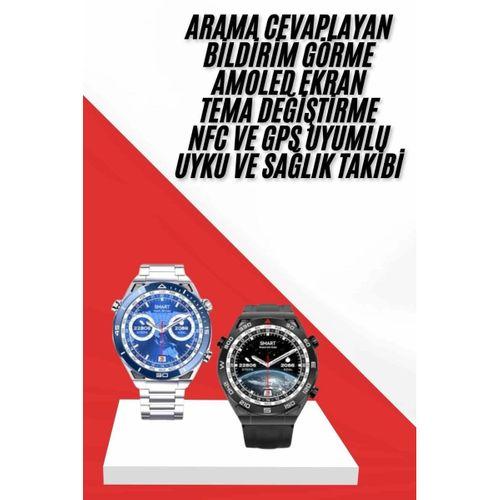 Akıllı Saat 1.62 İnç Ultimate Nabız Sensörlü Sesli Görüşme Yapabilen Yeni Nesil