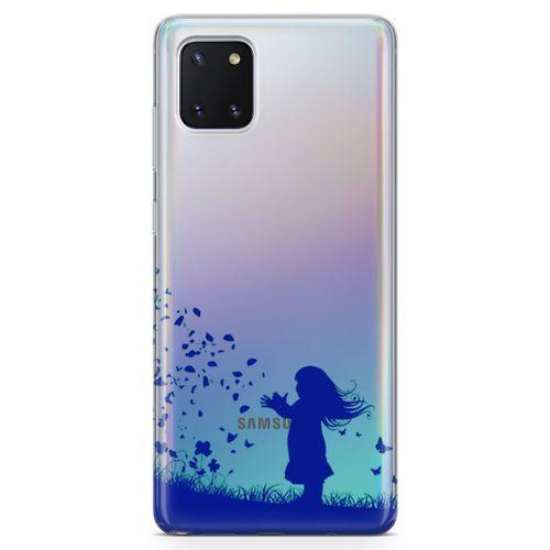 Samsung Galaxy A81 Kılıf Özgür Kız Arka Kapak Koruma Desenli Full Koruyucu