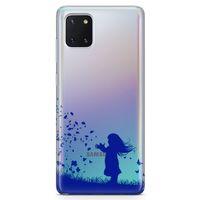 Samsung Galaxy A81 Kılıf Özgür Kız Arka Kapak Koruma Desenli Full Koruyucu