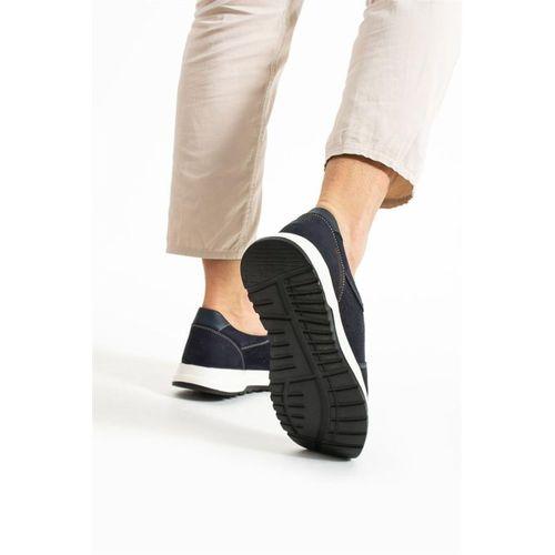 Hammer Jack Mosko Hakiki Deri Lacivert Nubuk Erkek Ayakkabı