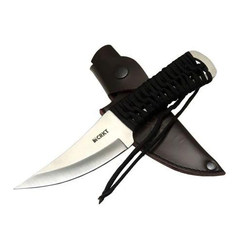 Crkt Scrub Fixed 2712 Wy Kamp / Outdoor Bıçak 22,5cm - İpli Sap, Deri Kılıflı