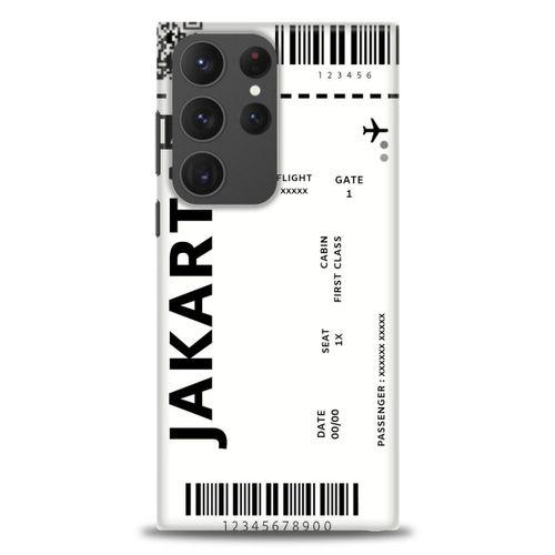 Samsung Galaxy S23 Ultra Kılıf HD Baskılı Kılıf - Jakarta + Tam Ekran Koruyucu