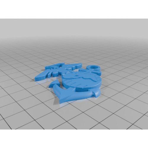 Kartal Küre ve Çapa 3D Baskı (Bu ürün Sadece Plastik parçadır - Almadan Önce Soru Sorabilirsiniz)