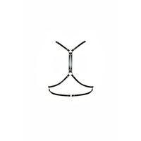 Siyah Kadın Kemer Suni Deri Vücut Aksesuarı - Brf203