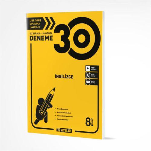 8. Sınıf İngilizce 30 Deneme Hız Yayınları
