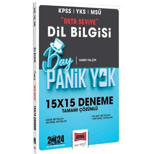 2024 KPSS YKS MSÜ Bay Panik Yok Dil Bilgisi Orta Seviye Tamamı Çözümlü 15 x 15 Deneme Yargı Yayınları