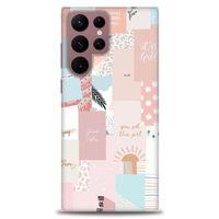 Samsung Galaxy S22 Ultra Kılıf HD Baskılı Kılıf - Girl + Tam Ekran Koruyucu