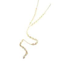 Damla Taşlı Y Kolye - Altın