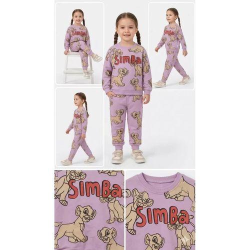 2-5 Yaş Aslan Baskılı Penye Çocuk Takımı