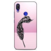 Lopard Xiaomi Redmi Note 7 Uyumlu Kılıf Tattoo's (29) Arka Koruma Kılıfı Tüy Dövmesi
