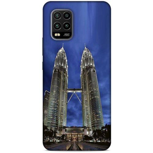 Xiaomi Mi 10 Lite Kılıf Dünya Mimarisi (20) Koruyucu Kılıf Petronas Kuleleri Malezya