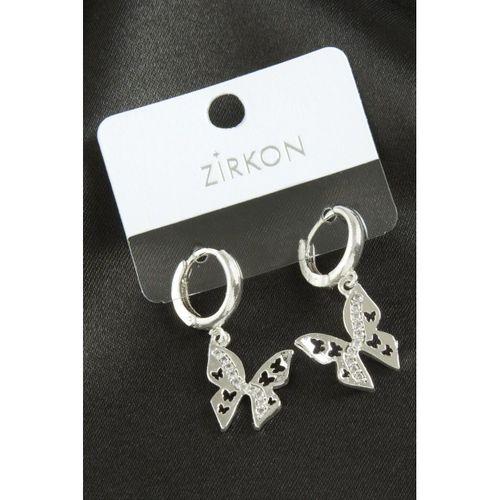 Kelebek Zirkon Taşlı Küpe
