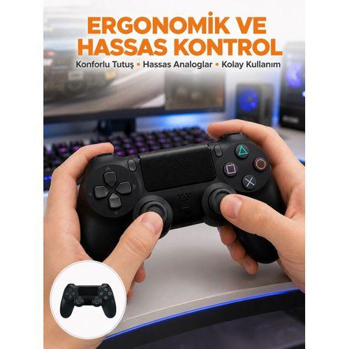 Kablosuz Ps4 Oyun Kolu – Çift Titreşimli Motor, Uzun Pil Ömrü Ve Hassas Kontrol Yeni Nesil
