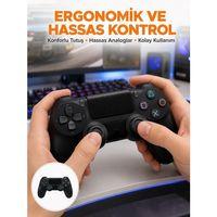 Kablosuz Ps4 Oyun Kolu – Çift Titreşimli Motor, Uzun Pil Ömrü Ve Hassas Kontrol Yeni Nesil