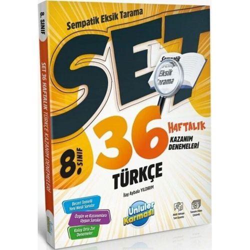 8. Sınıf Türkçe SET 36 Haftalık Kazanım Denemeleri Ünlüler Yayınları