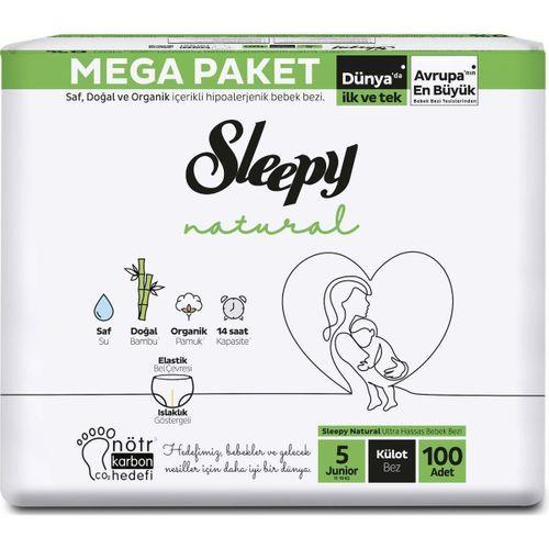 Sleepy Sleepy Natural Külot Bez Mega Paket 5 Beden 11-18 Kg 100 Adet