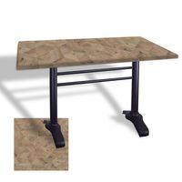 Dockers Çipa 3010 Döküm Ayak Masa 80x120 cm - (Werzalit, Wermodin ve Allzalit Tabla) - Edgy Wood