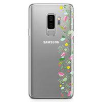 Samsung Galaxy S9 Plus Kılıf Asma Çiçek Arka Kapak Koruma Desenli Full Koruyucu