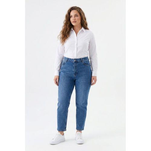 Kadın Yüksek Bel Mom Fit Jean Pantolon BGL-ST05450
