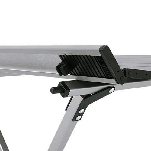 Kamp Ayısı® Large Alüminyum Katlanabilir Kamp ve Piknik Masası, Çantalı, Gri