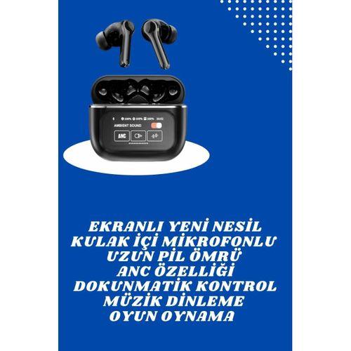 Ekranlı Yeni Nesil Pro Kulaklık Ve Akıllı Saat Kampanyası Kulak İçi Mikrofonlu