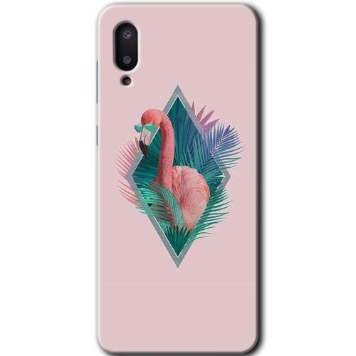 MRCİLETİSİM Samsung Galaxy A02 Kılıf Baskılı Kapak - Flamingo +Tam Ekran Koruyucu