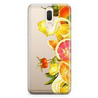 Huawei Mate 10 Lite Kılıf Yapraklı Turunçgiller Arka Kapak Koruma Desenli Full Koruyucu