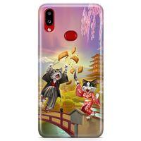 Samsung Galaxy A10s Kılıf Geyşa Kediler Arka Kapak Koruma Desenli Full Koruyucu