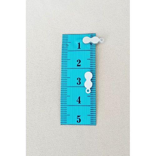 Oya Abiye Bileklik Kolye Pleksi Metalik Plastik Pul Gümüş Renk 8 gram 100 adet - BNC508