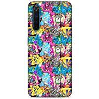 Graffitix (7) Desenli Silikon Kapak Oppo Realme 6 Kılıf