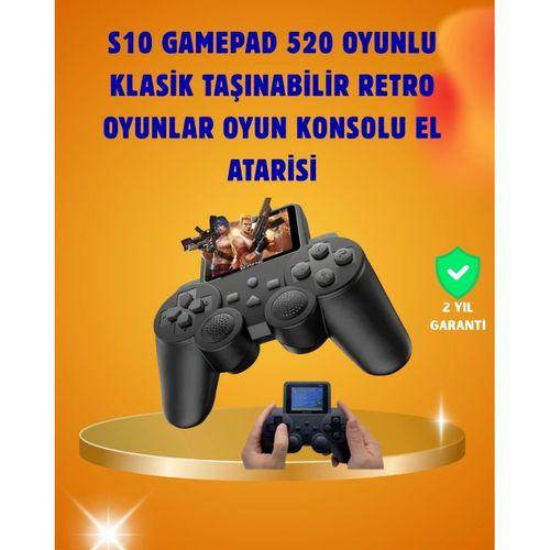 Çocuklar Ve Yetişkinler İçin Uygun 500 Oyunlu Taşınabilir Mini Retro El Konsolu