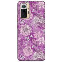 Xiaomi Redmi Note 10 Pro Uyumlu Kılıf Pembe Delisi (8) Baskılı Kılıf Çiçek