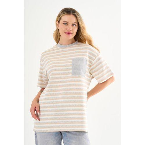 ALEXANDERGARDI Cep Detaylı Çizgili T-shirt