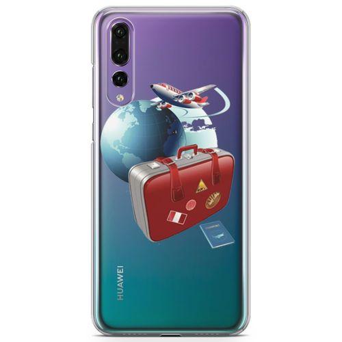 Huawei P20 Pro Kılıf Galaksi Rehberi Arka Kapak Koruma Desenli Full Koruyucu