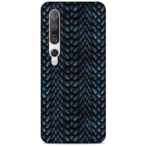 Xiaomi Mi 10 Pro Kılıf Dragons (4) Koruma Kılıfı Ejderha Skin Lacivert