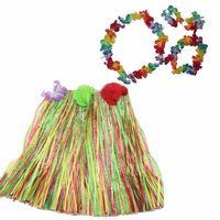 Hawaii  Kolye Etek Taç Ve Bileklik Seti