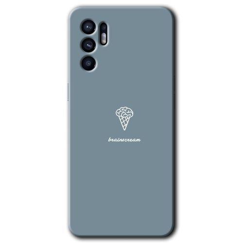 Oppo Reno 6 Kılıf HD Desen Baskılı Arka Kapak + Temperli Cam - Beyin Gıdası