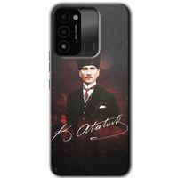 Tecno Spark 8C Kılıf HD Desen Baskılı Arka Kapak - Kemal Atatürk