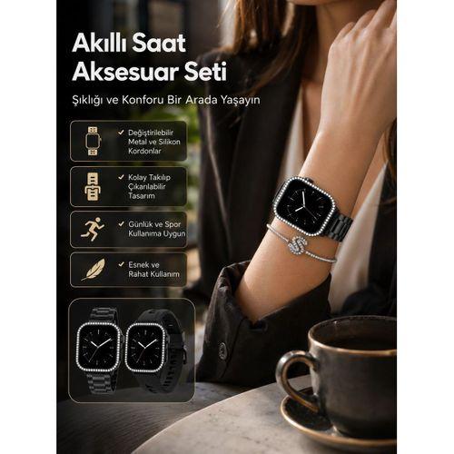 Günlük Kullanıma Uygun Akıllı Saat Aksesuar Paketi Yeni Nesil