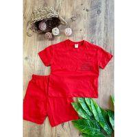Erkek Çocuk Yazlık Şort Takım Kırmızı