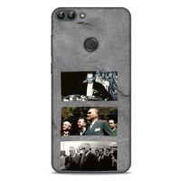 Huawei Psmart Kılıf Atatürk (12) Koruyucu Silikon Gri