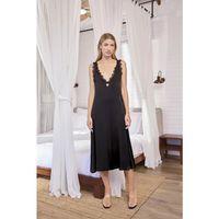 Göğüs Ve Sırt Dekolteli Dantelli Saten Gecelik