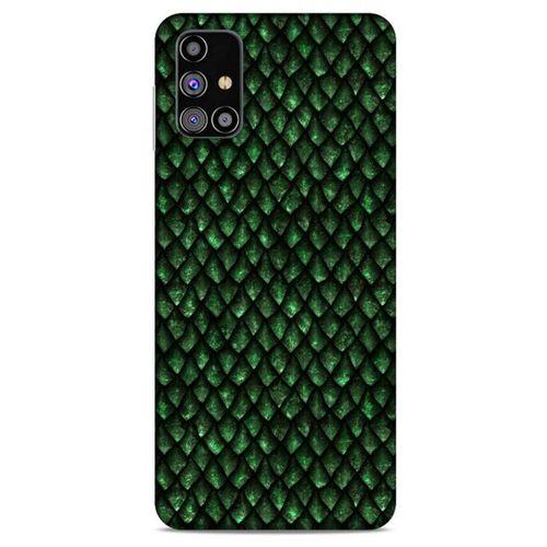 Samsung Galaxy M31s Kılıf Dragons (5) Koruma Kabı Ejderha Koyu Yeşil Pul