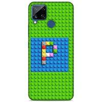 Lopard Oppo Realme C15 Uyumlu Kılıf BloX (28) Arka Kapak P Harfi