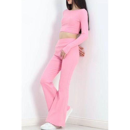 pilelistore Parmak Geçmeli Raporlu Takım Pembe
